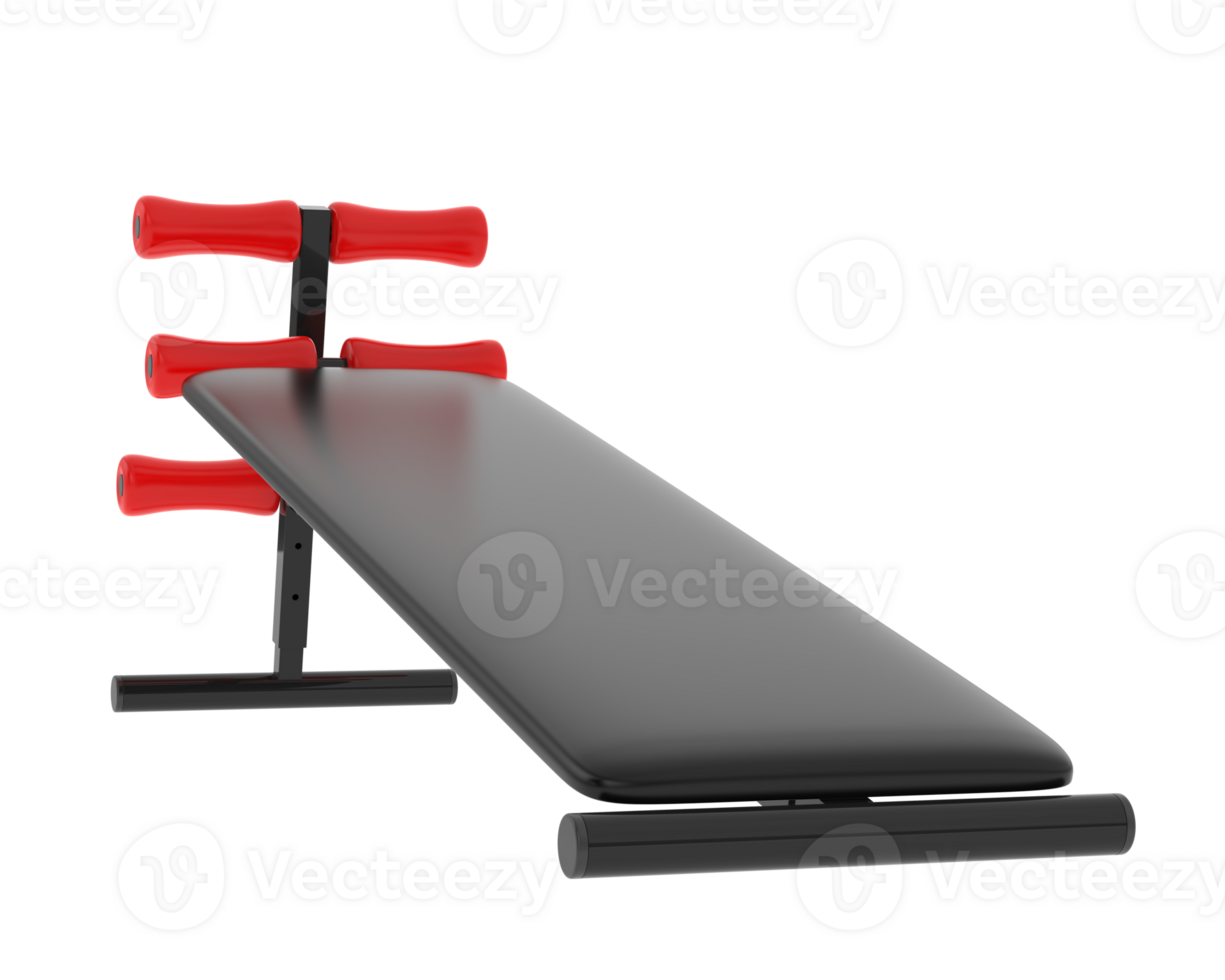 Adjustable bench isolated on background. 3d rendering - illustration png