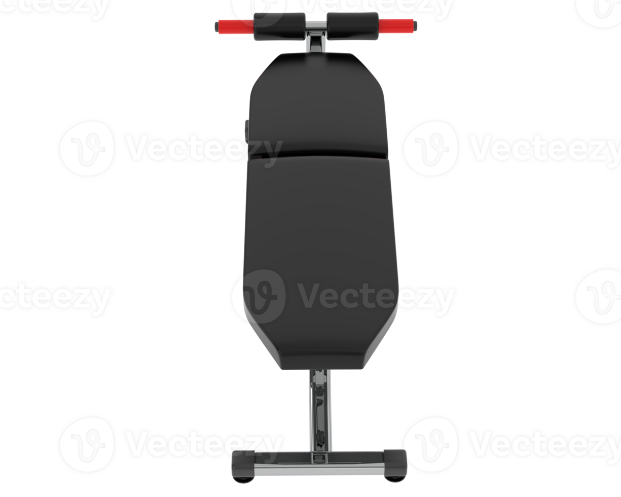 Adjustable bench isolated on background. 3d rendering - illustration png