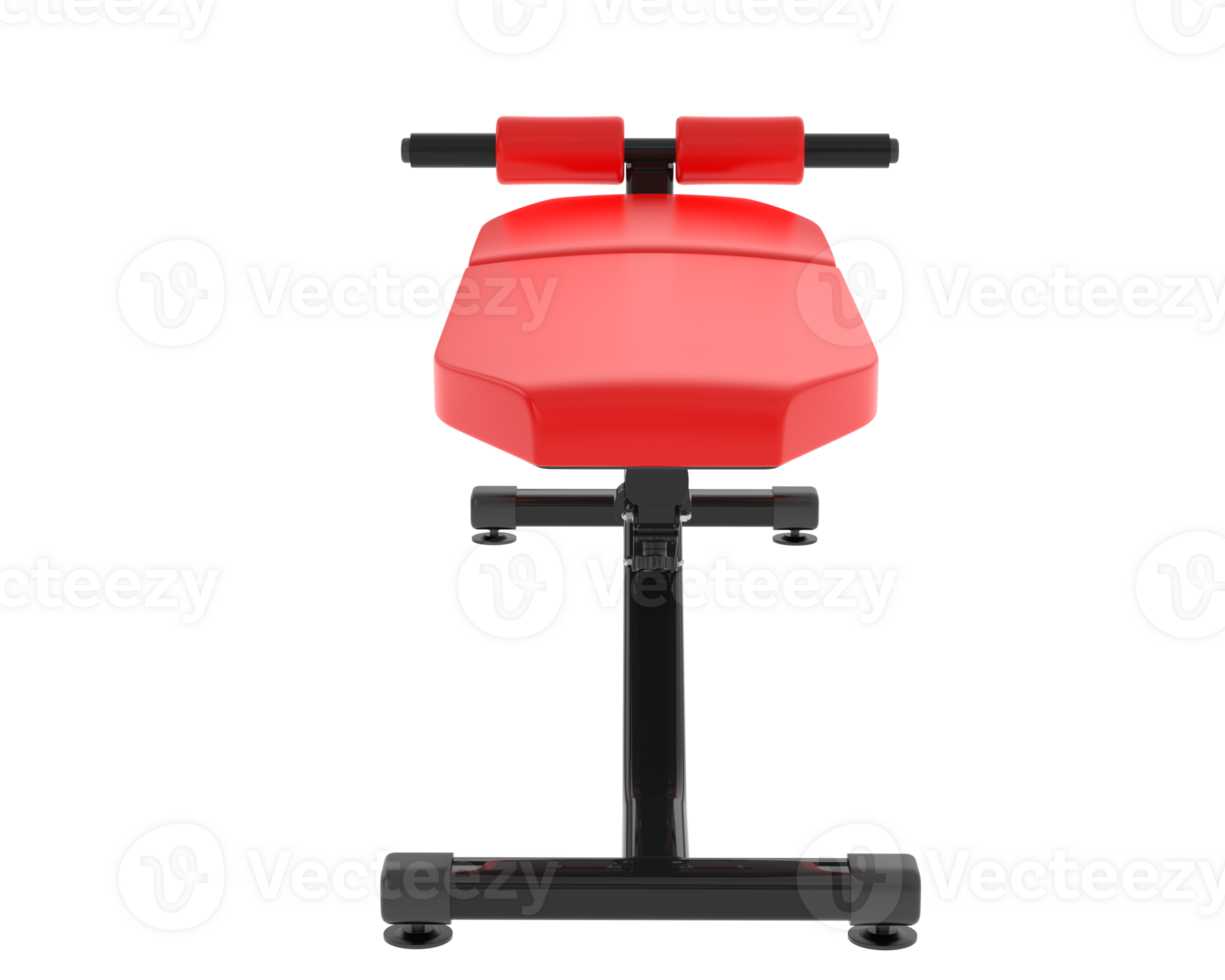 Adjustable bench isolated on background. 3d rendering - illustration png