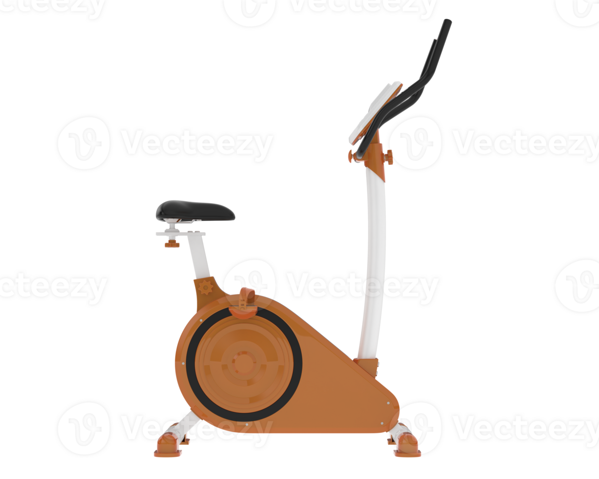 Gym bike isolated on background. 3d rendering - illustration png