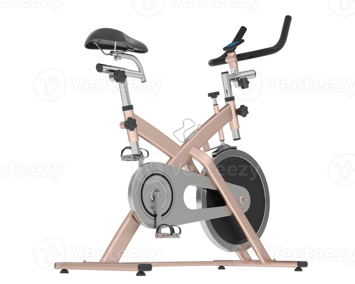 Gym bike isolated on background. 3d rendering - illustration png