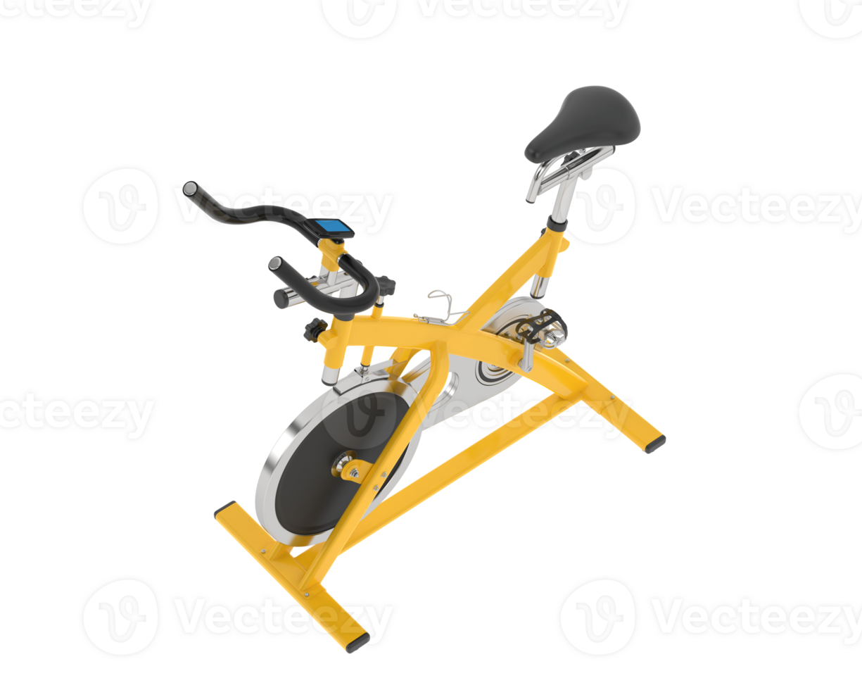 Gym bike isolated on background. 3d rendering - illustration png