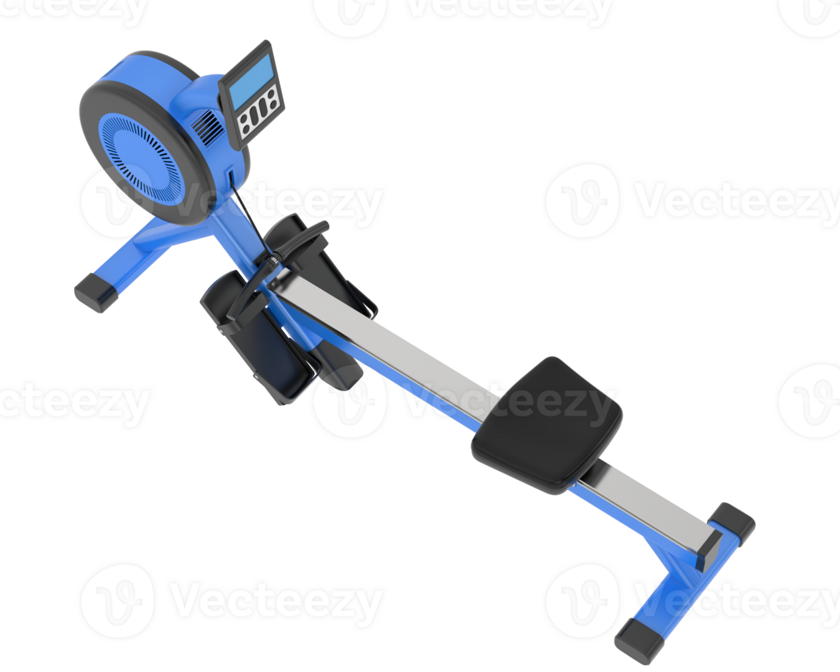 Horizontal bike for gym isolated on background. 3d rendering - illustration png