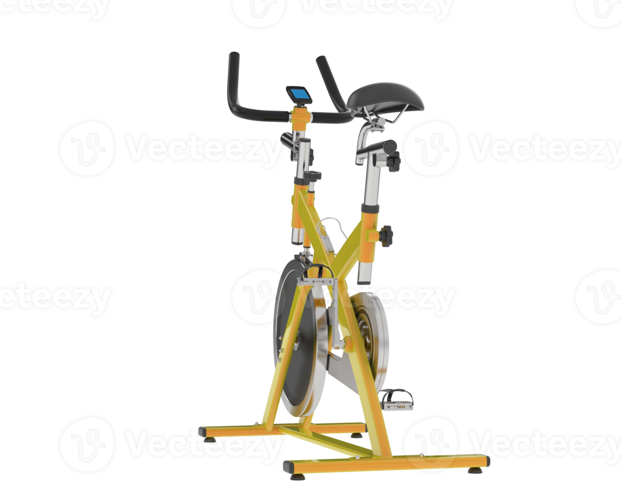 Gym bike isolated on background. 3d rendering - illustration png