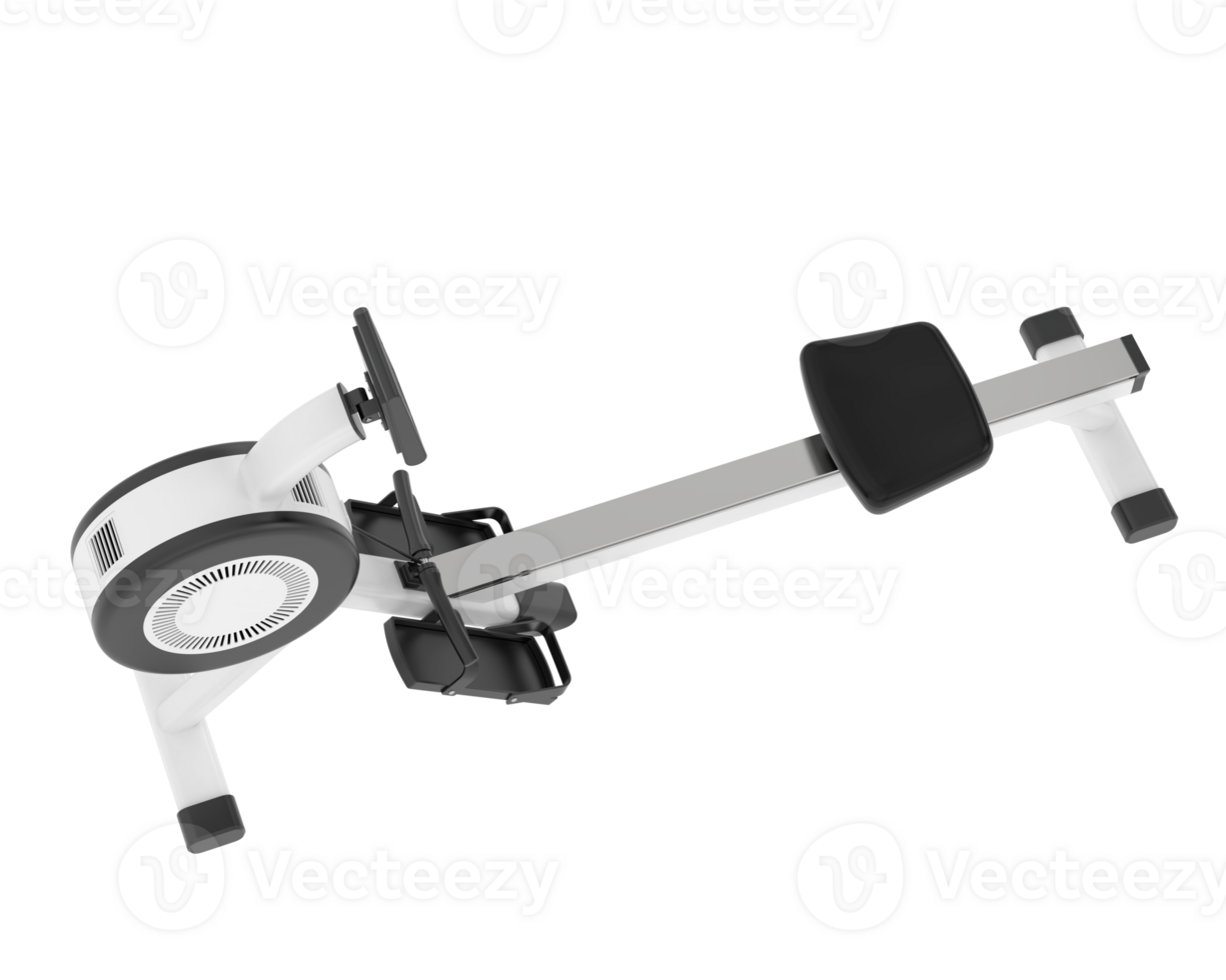 Horizontal bike for gym isolated on background. 3d rendering - illustration png
