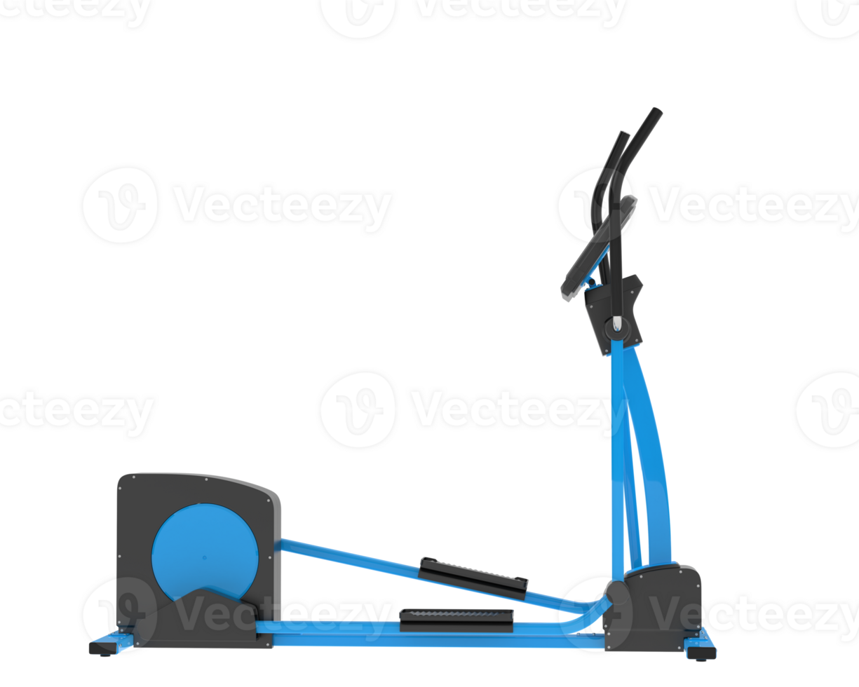 Horizontal bike for gym isolated on background. 3d rendering - illustration png