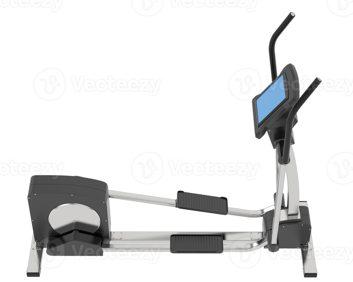 Horizontal bike for gym isolated on background. 3d rendering - illustration png