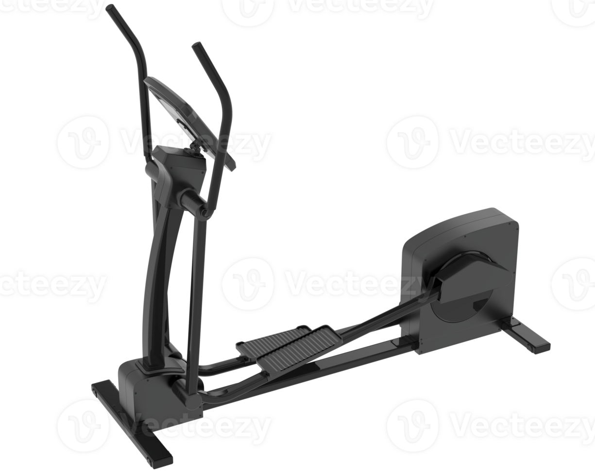 Horizontal bike for gym isolated on background. 3d rendering - illustration png