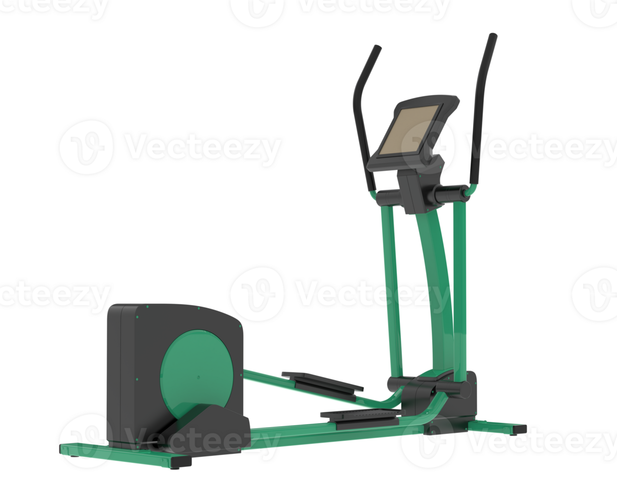 Horizontal bike for gym isolated on background. 3d rendering - illustration png