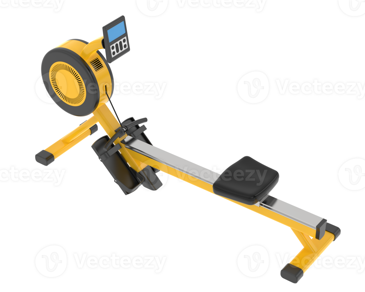 Horizontal bike for gym isolated on background. 3d rendering - illustration png