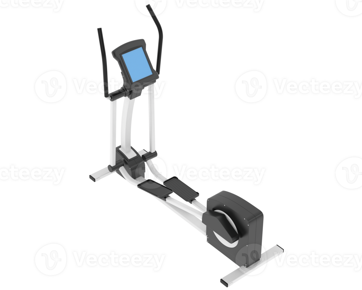 Horizontal bike for gym isolated on background. 3d rendering - illustration png