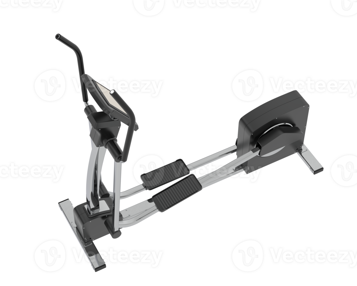 Horizontal bike for gym isolated on background. 3d rendering - illustration png
