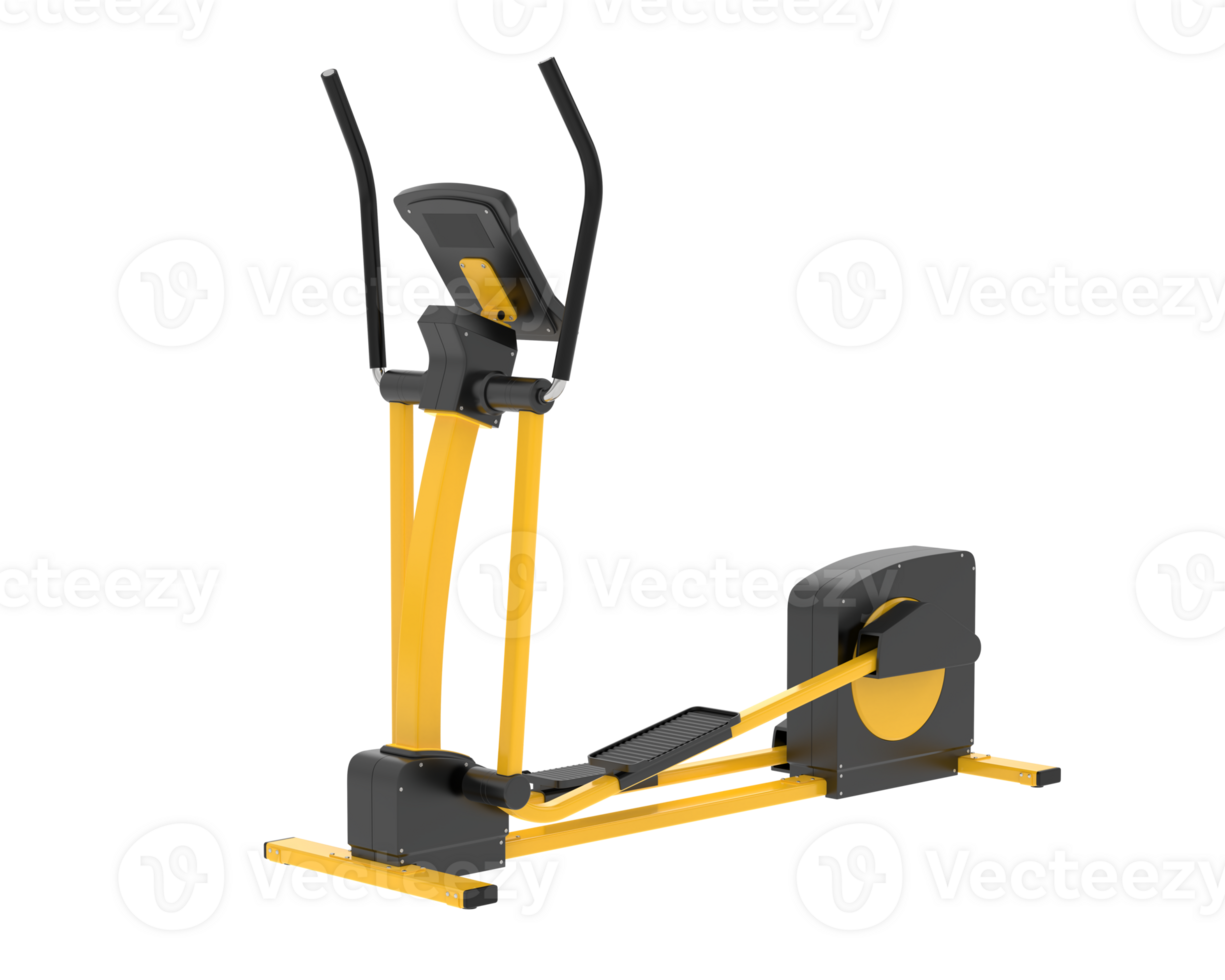 Horizontal bike for gym isolated on background. 3d rendering - illustration png