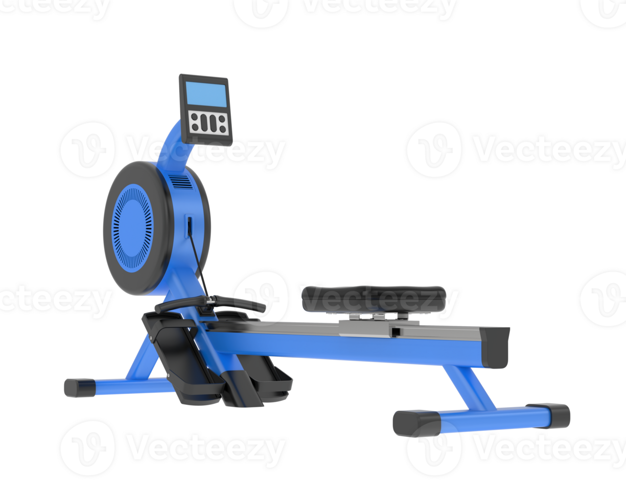 Horizontal bike for gym isolated on background. 3d rendering - illustration png