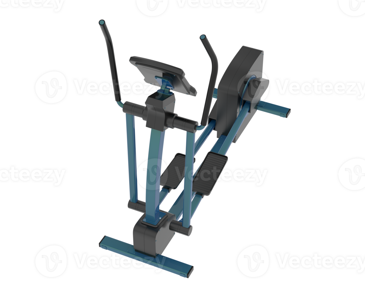 Horizontal bike for gym isolated on background. 3d rendering - illustration png