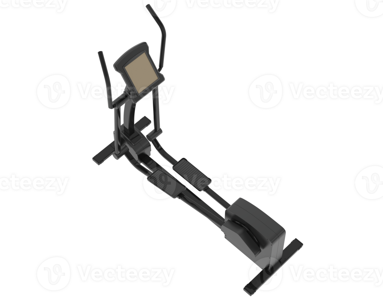 Horizontal bike for gym isolated on background. 3d rendering - illustration png