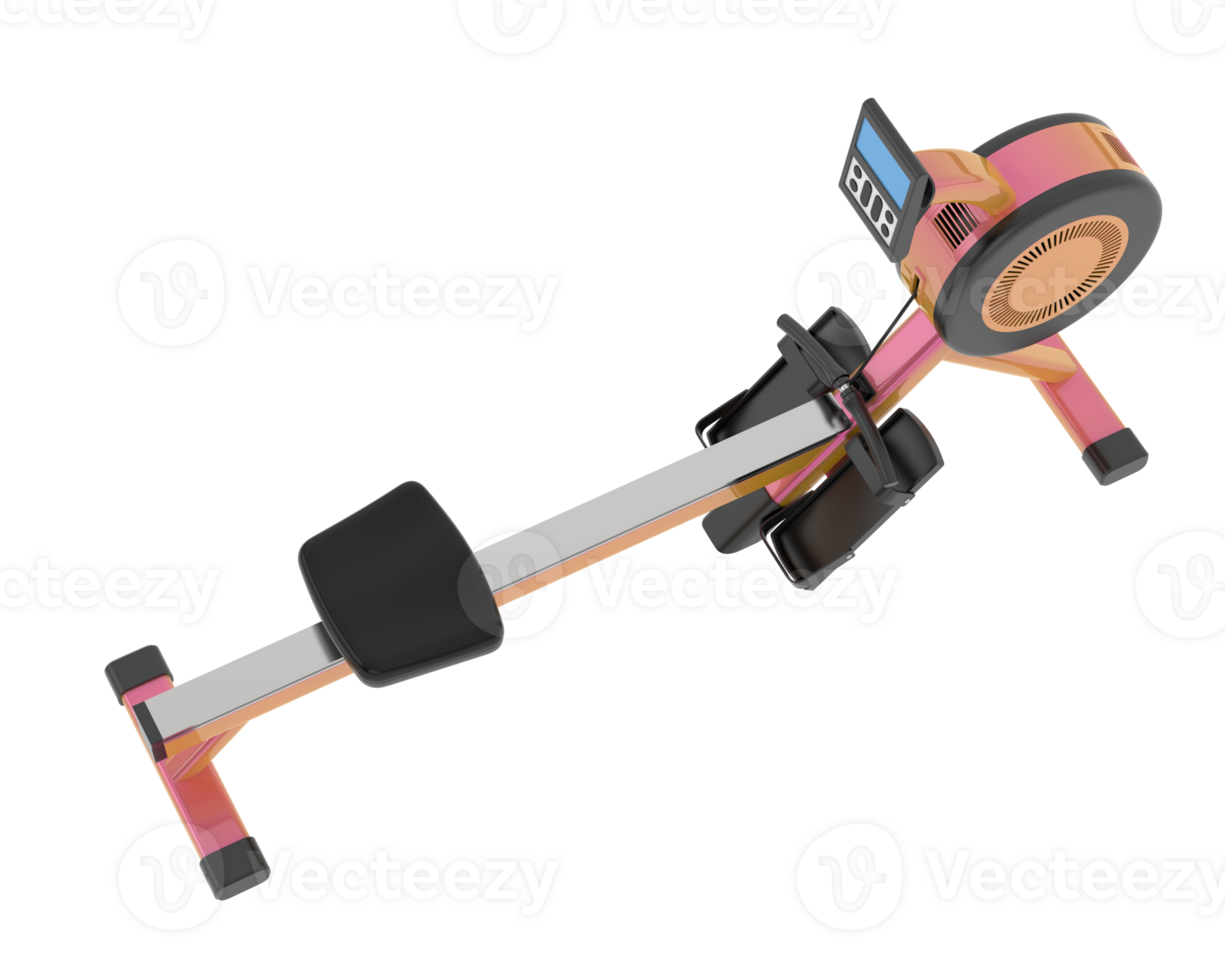 Horizontal bike for gym isolated on background. 3d rendering - illustration png