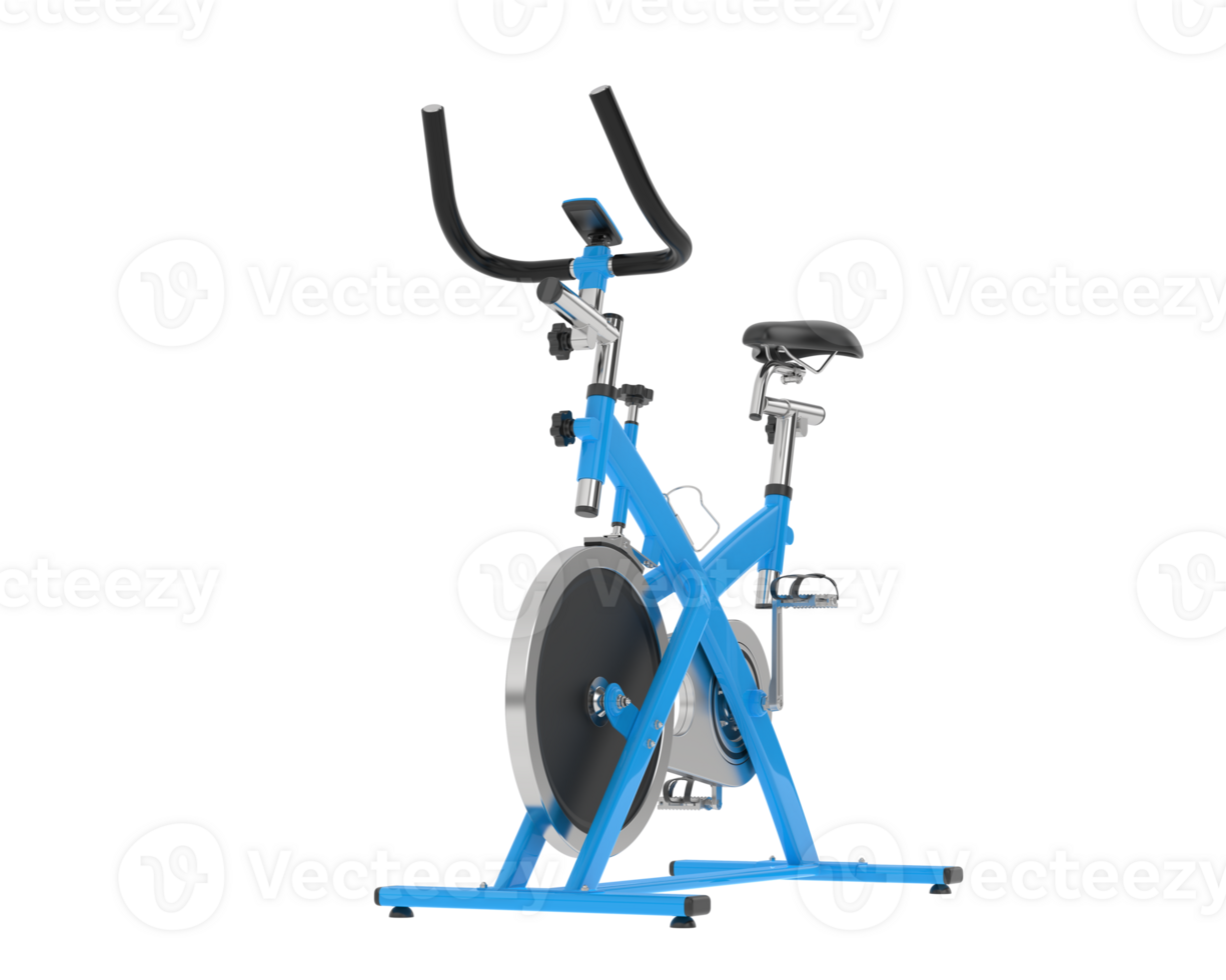 Horizontal bike for gym isolated on background. 3d rendering - illustration png