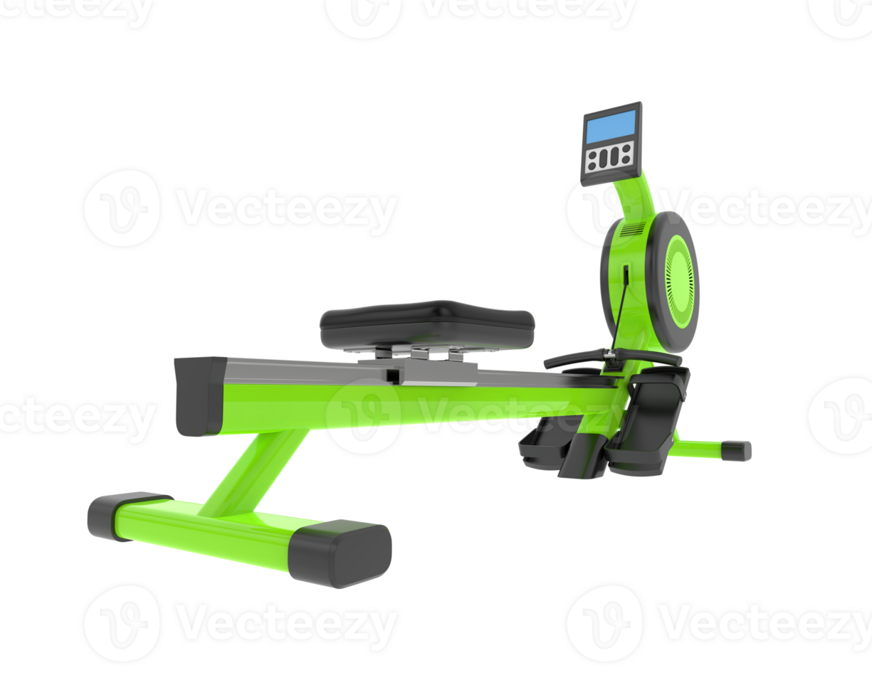Horizontal bike for gym isolated on background. 3d rendering - illustration png