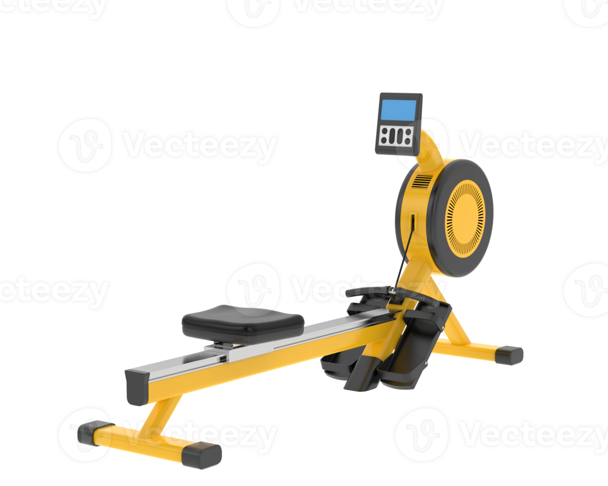 Horizontal bike for gym isolated on background. 3d rendering - illustration png