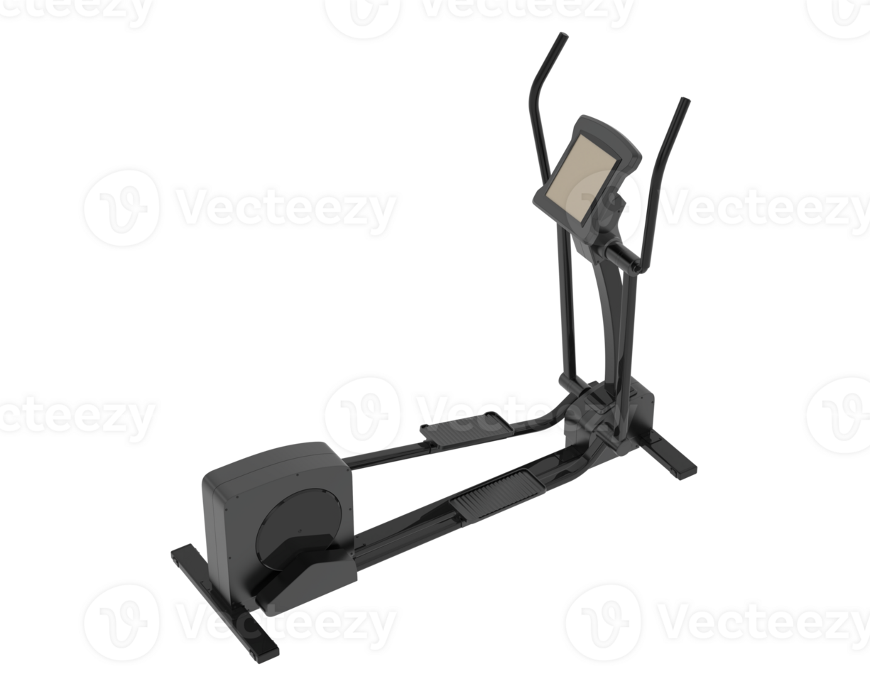 Horizontal bike for gym isolated on background. 3d rendering - illustration png