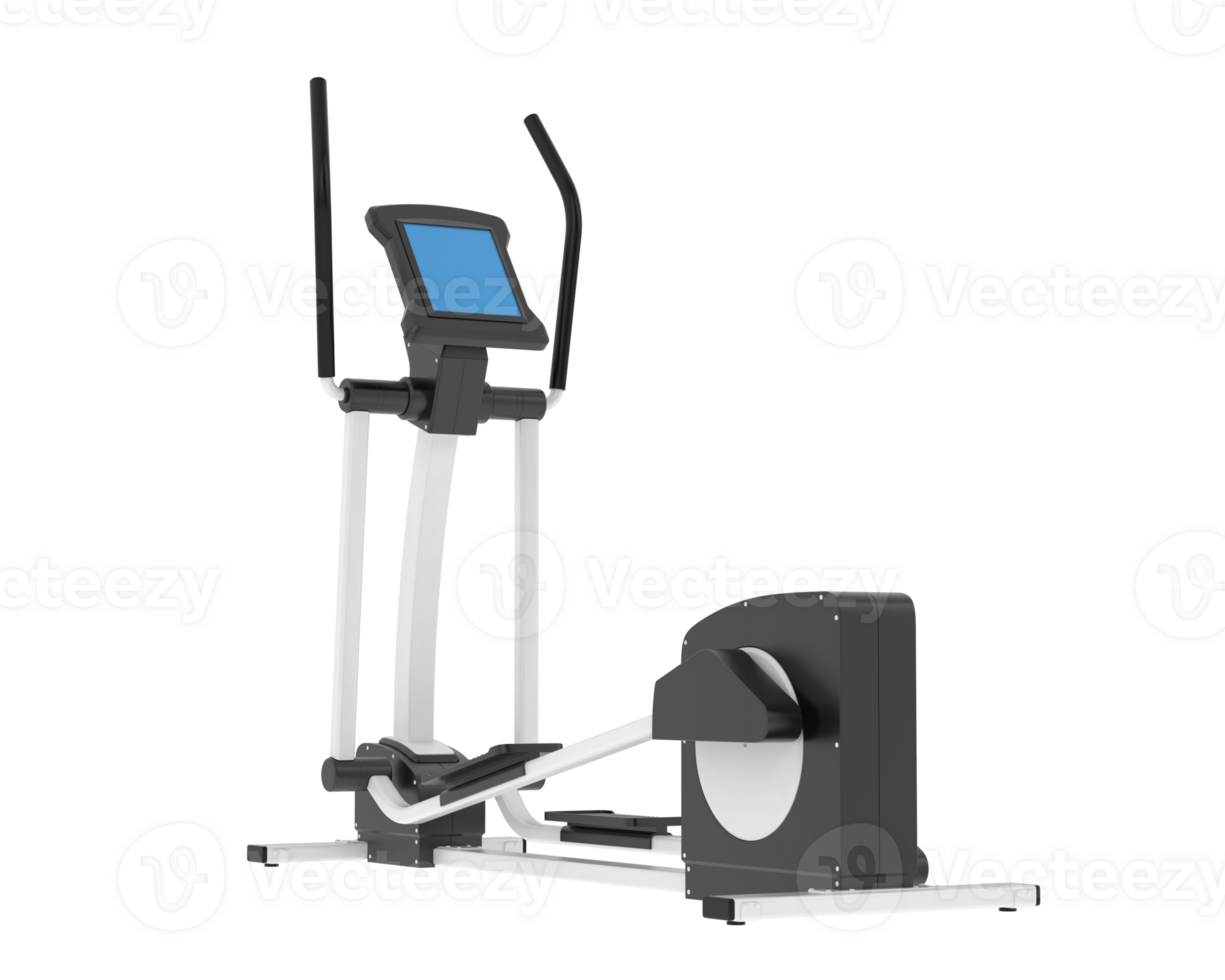 Horizontal bike for gym isolated on background. 3d rendering - illustration png