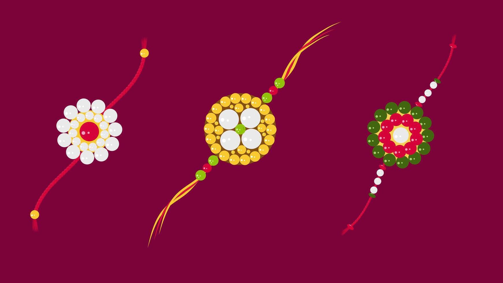 Happy Raksha Bandhan Indian Festival rakhi banner. Greeting card invitation design web design. illustration. vector