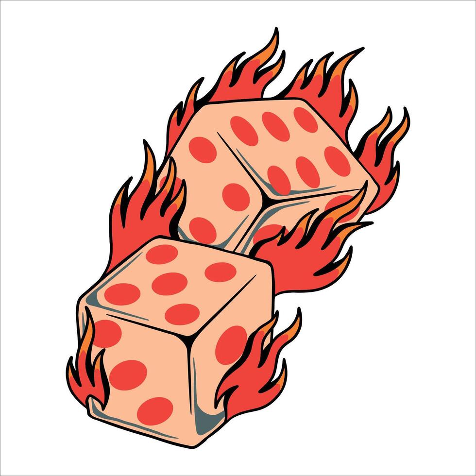 Flaming Dice Tattoo Design 45732287 Vector Art At Vecteezy flaming-dice-tattoo-design-45732287-vector-art-at-vecteezy
