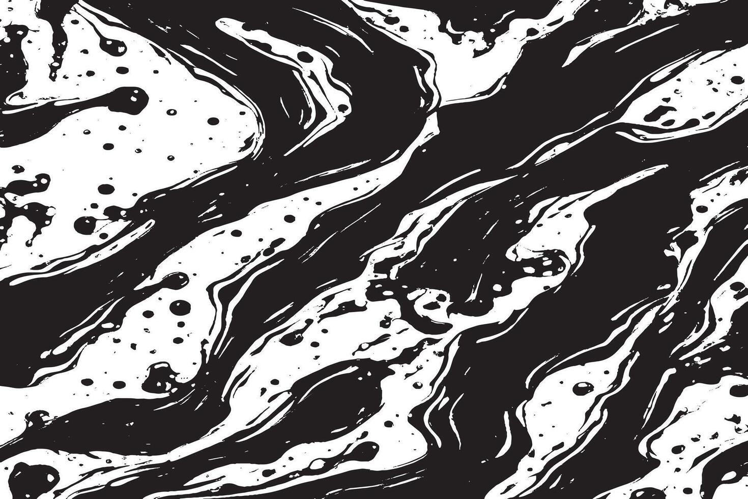 black liquid grunge texture image on white background for background texture vector