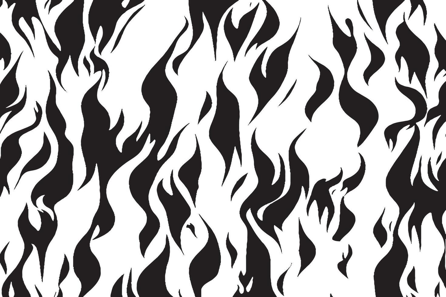 black silhouette texture of a fire on white background vector