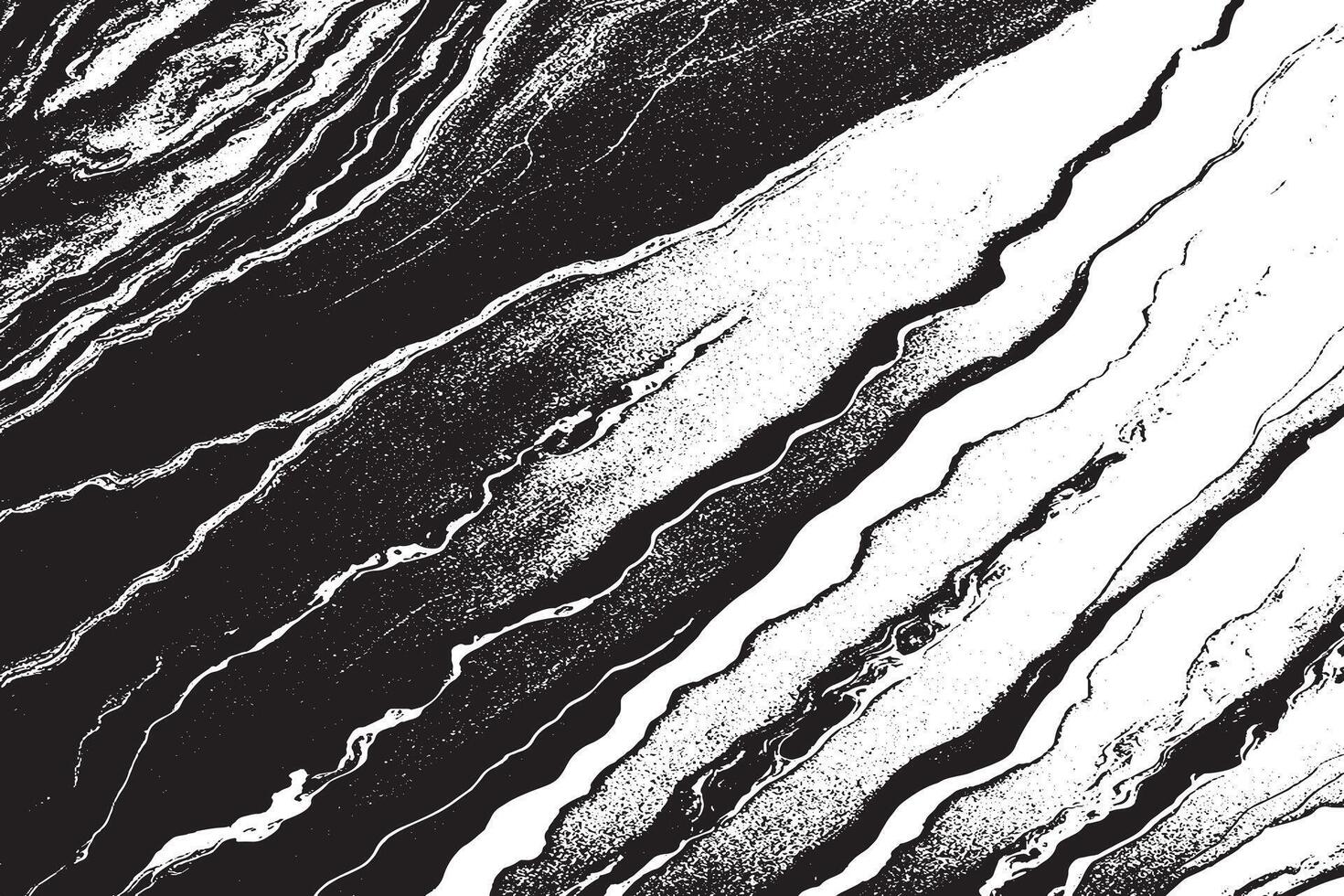 Abstract Black and White Marble Texture, Monochromatic Marble Pattern Background vector