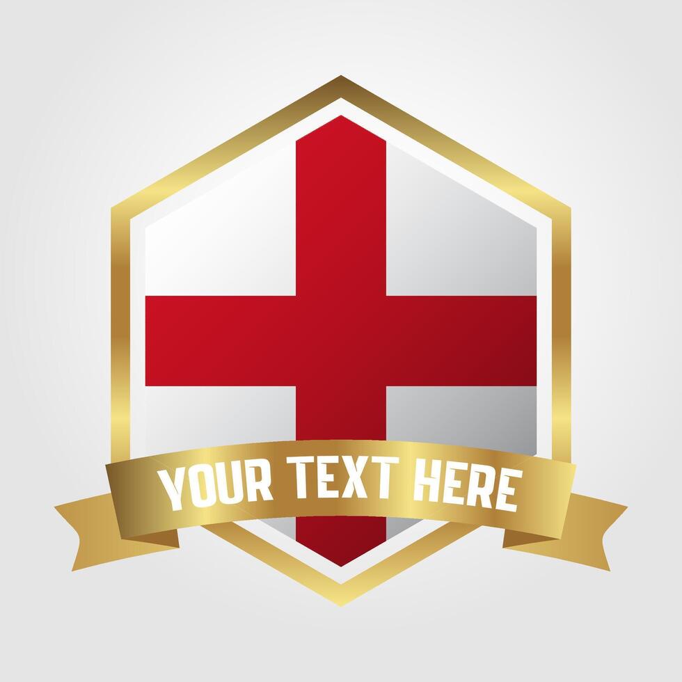 Golden Luxury England Label Illustration vector