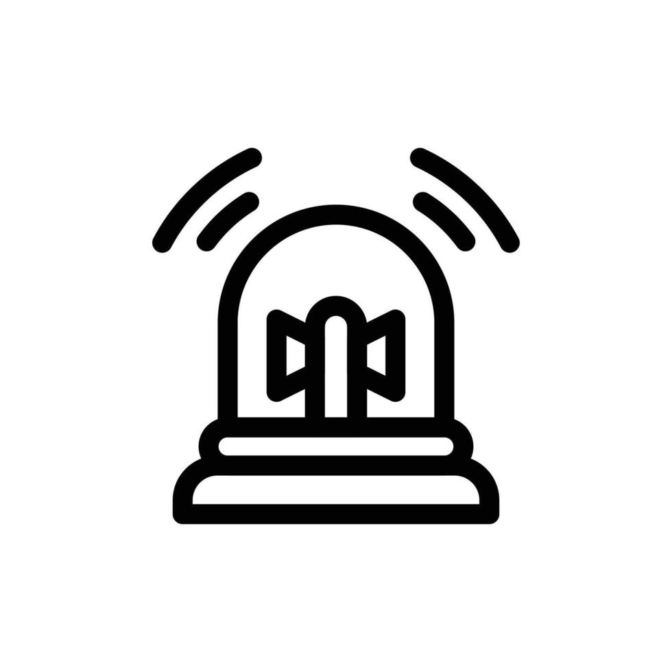 emergency lamp outline icon pixel perfect design good for website and mobile app vector