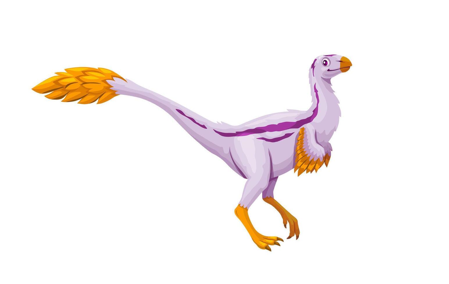Cartoon zephyrosaurus dinosaur or dino character vector