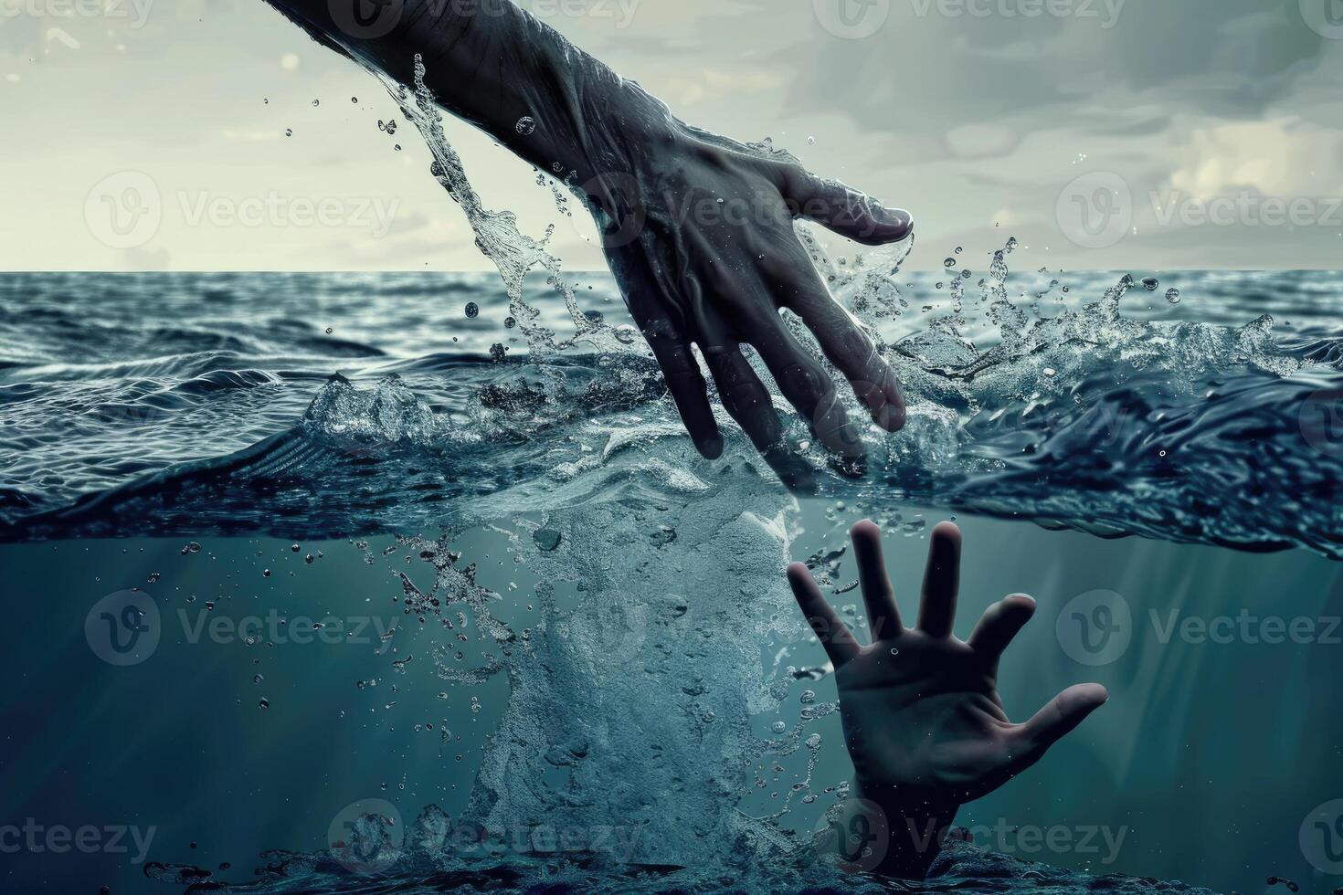 Helping hand, the psychological concept of aid and support, symbolizing compassion and empathy, fostering connections and resilience through acts of kindness and assistance. photo