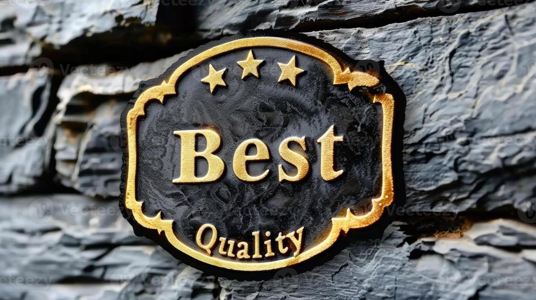Text best quality banner, copy space, superior standards and excellence, ideal for advertising products or services that prioritise top quality and reliability. photo