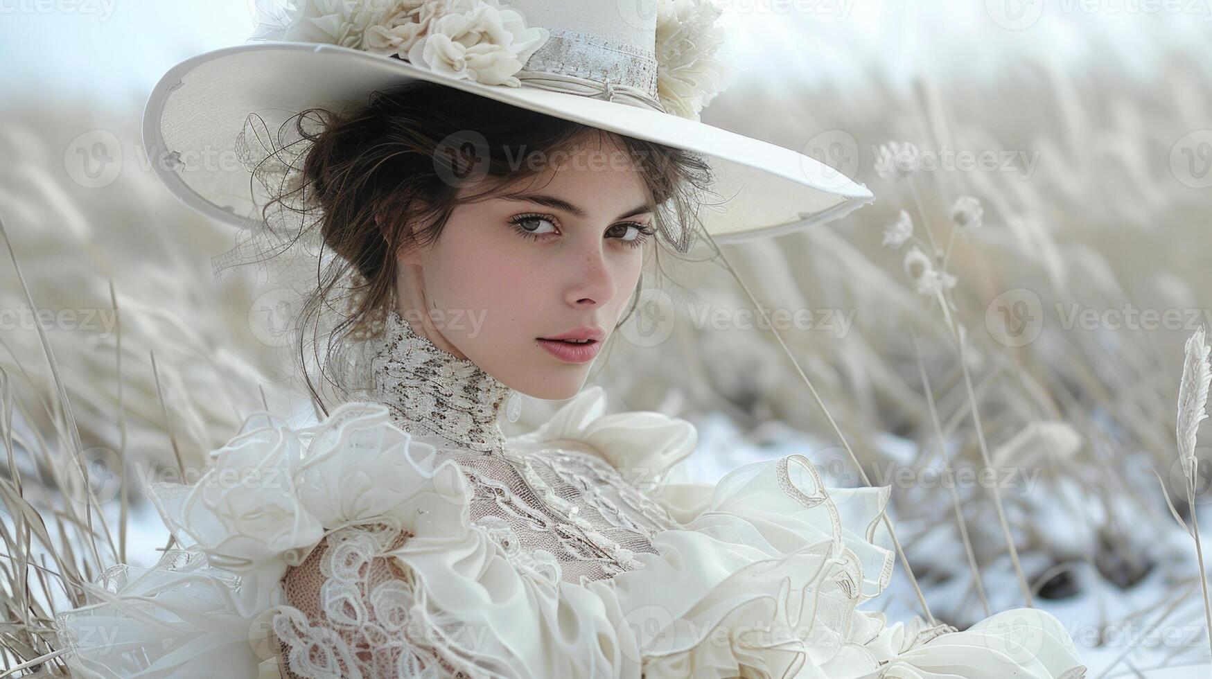 1800s fashion lifestyle, authentic setting and atmosphere, a glimpse into the elegance and grandeur of the past, timeless beauty and sophistication reimagined photo