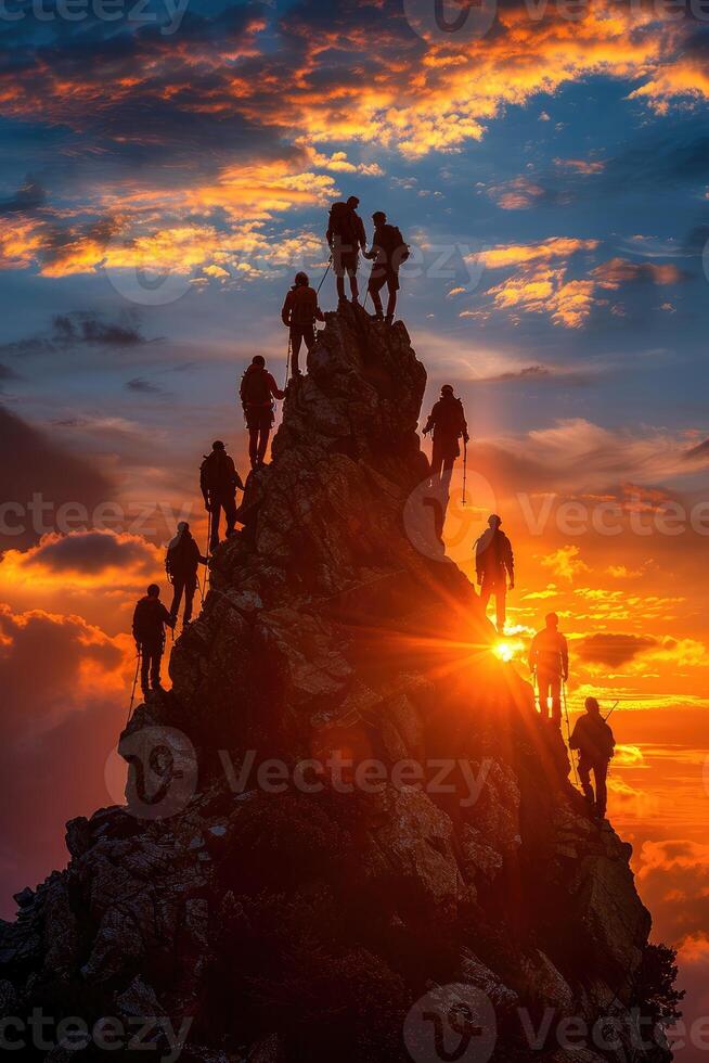 Power of teamwork, collaborative synergy driving success, fostering unity, trust, and efficiency, achieving goals together, strength in diversity, and collective effort for shared accomplishments. photo