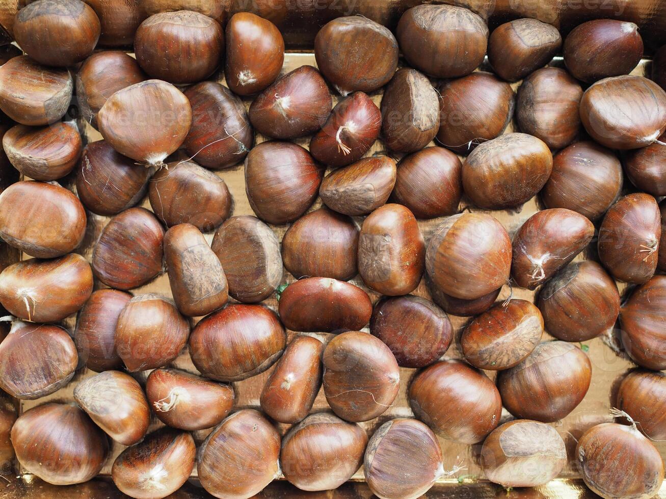 chestnuts food background photo