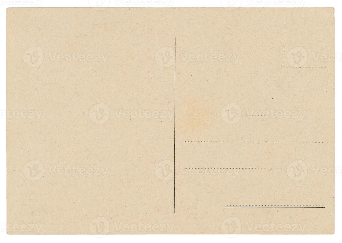 blank postcard background isolated over white photo
