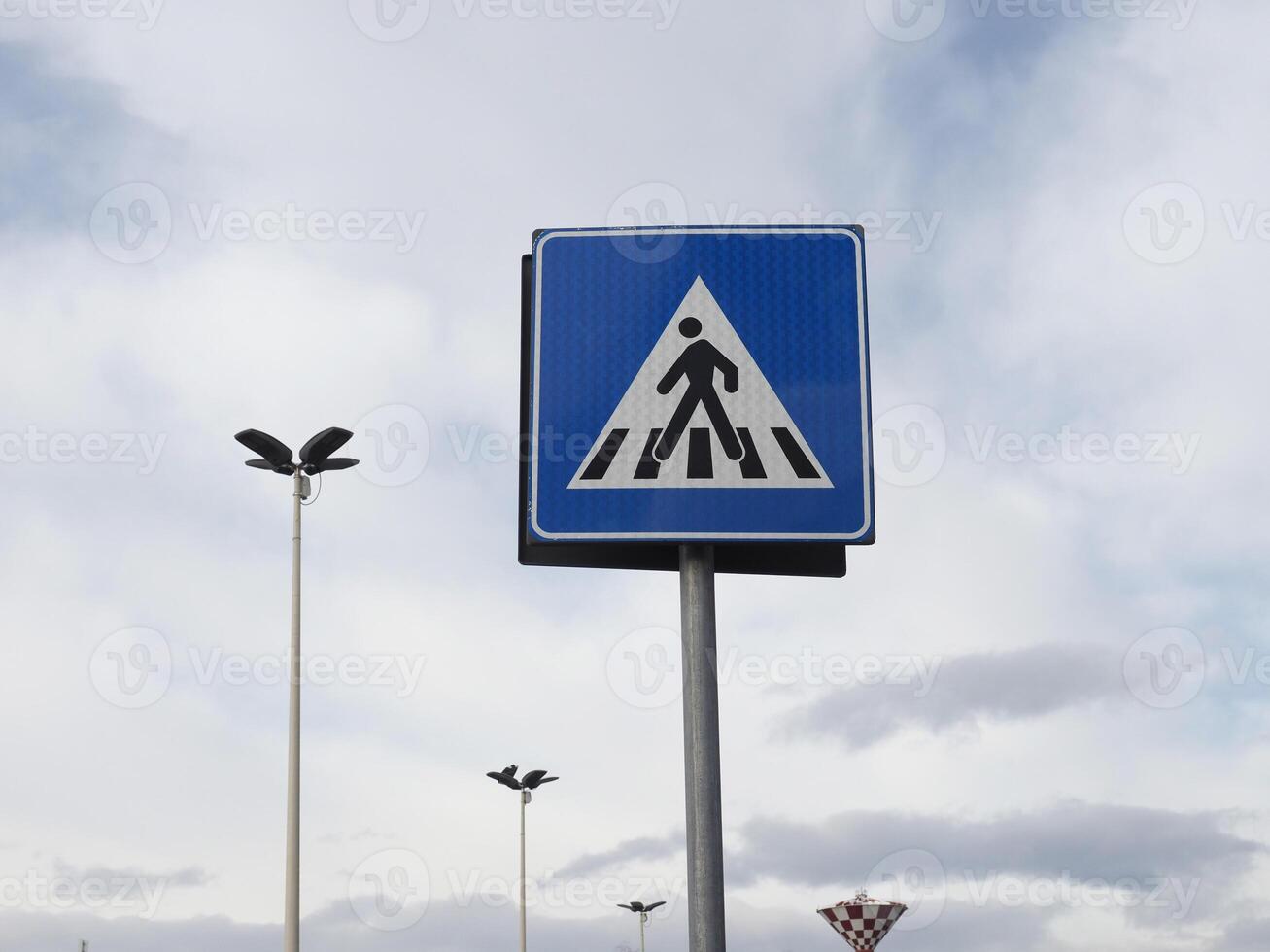 zebra crossing sign photo