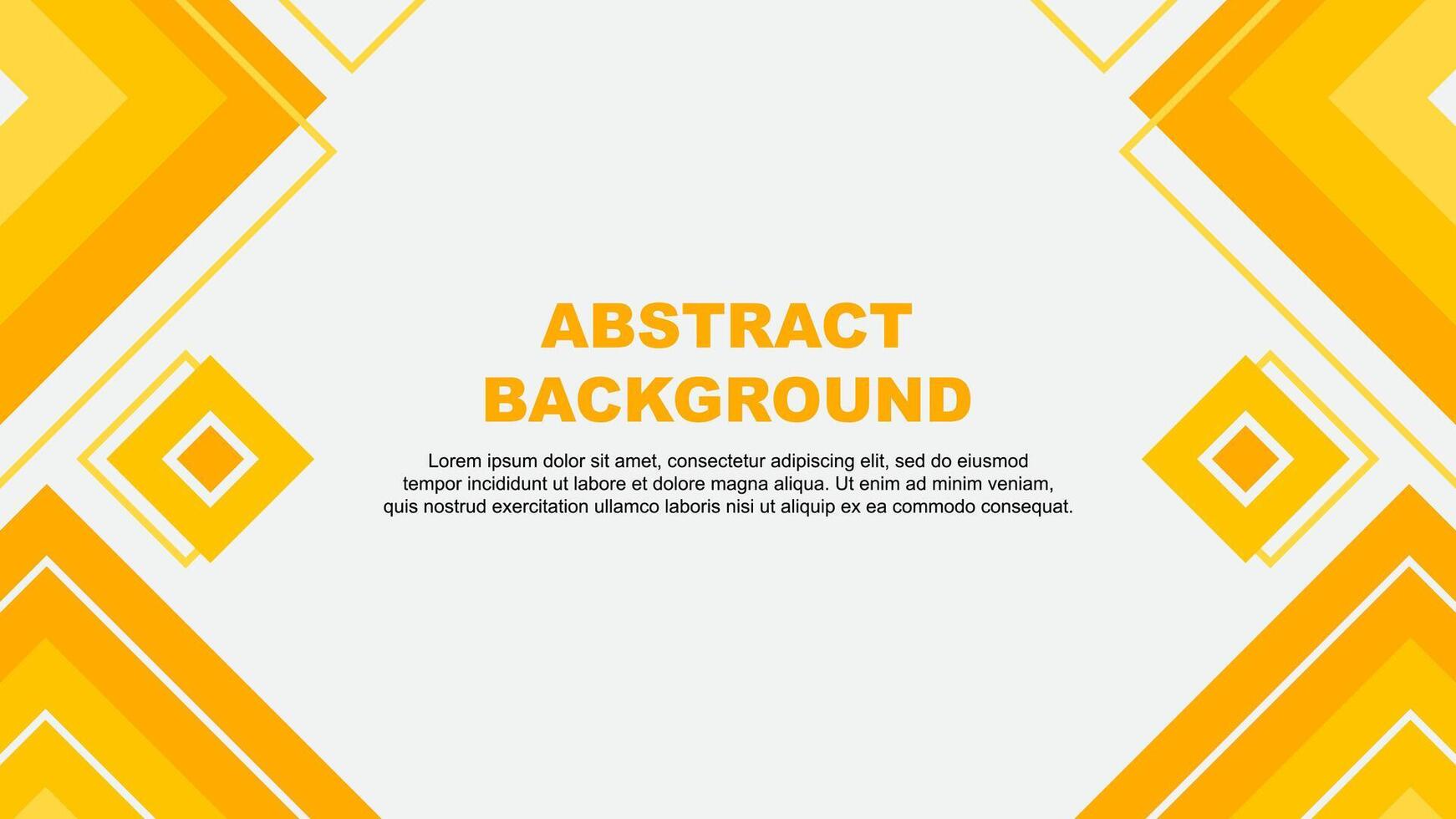 Abstract Background Design Template. Abstract Banner Wallpaper Illustration. Abstract Amber Yellow Background vector