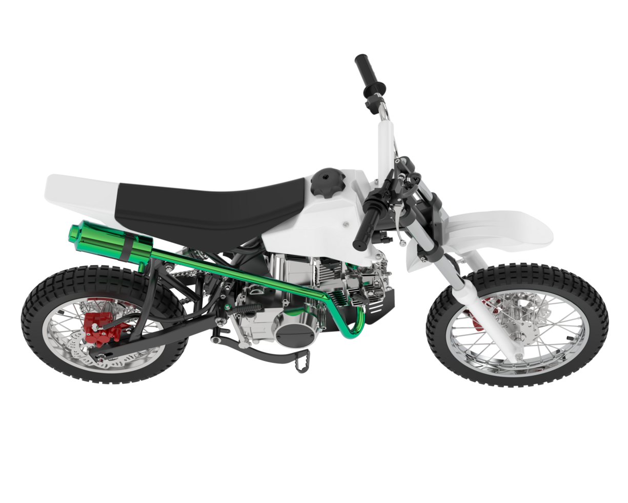 Motocross bike isolated on background. 3d rendering - illustration png