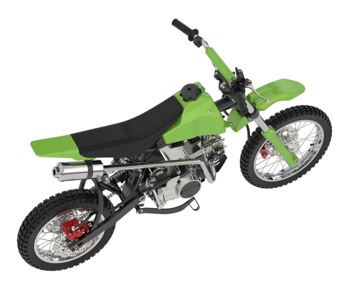 Motocross bike isolated on background. 3d rendering - illustration png