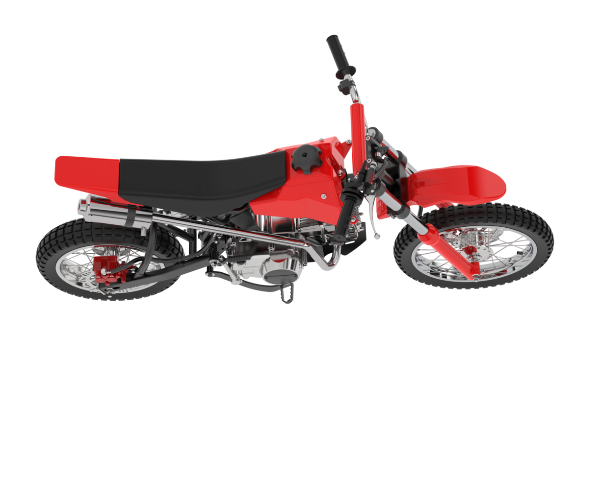 Motocross bike isolated on background. 3d rendering - illustration png