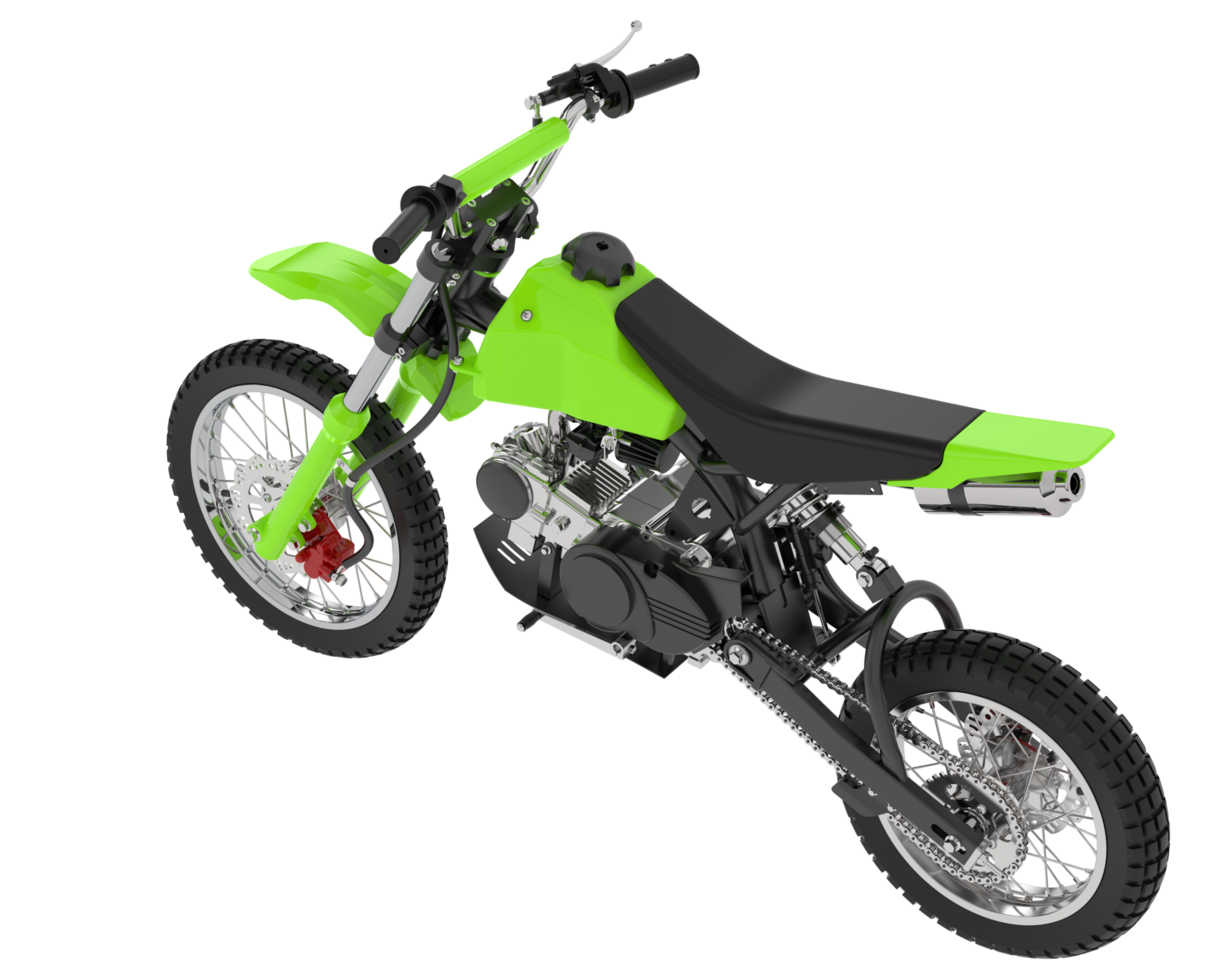 Motocross bike isolated on background. 3d rendering - illustration png