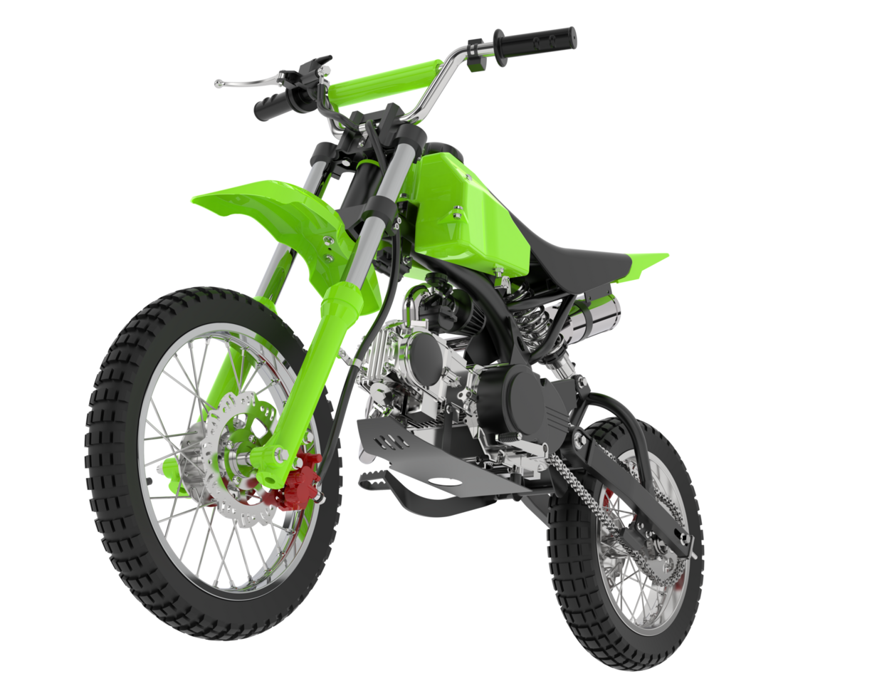 Motocross bike isolated on background. 3d rendering - illustration png