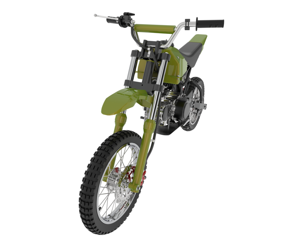 Motocross bike isolated on background. 3d rendering - illustration png
