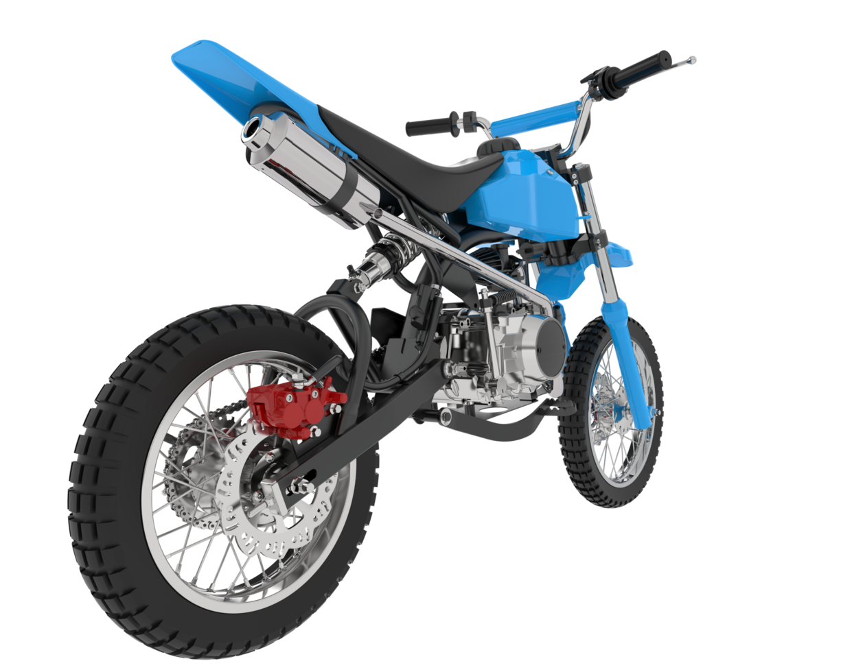 Motocross bike isolated on background. 3d rendering - illustration png