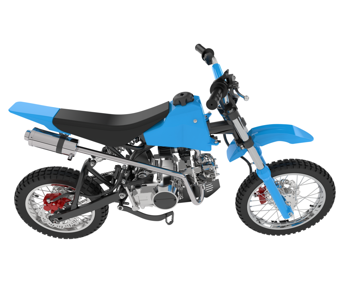 Motocross bike isolated on background. 3d rendering - illustration png